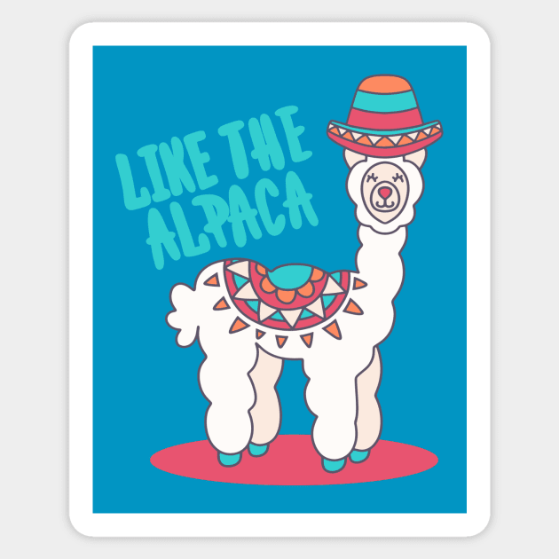 Alpaca Sticker by Mashmuh